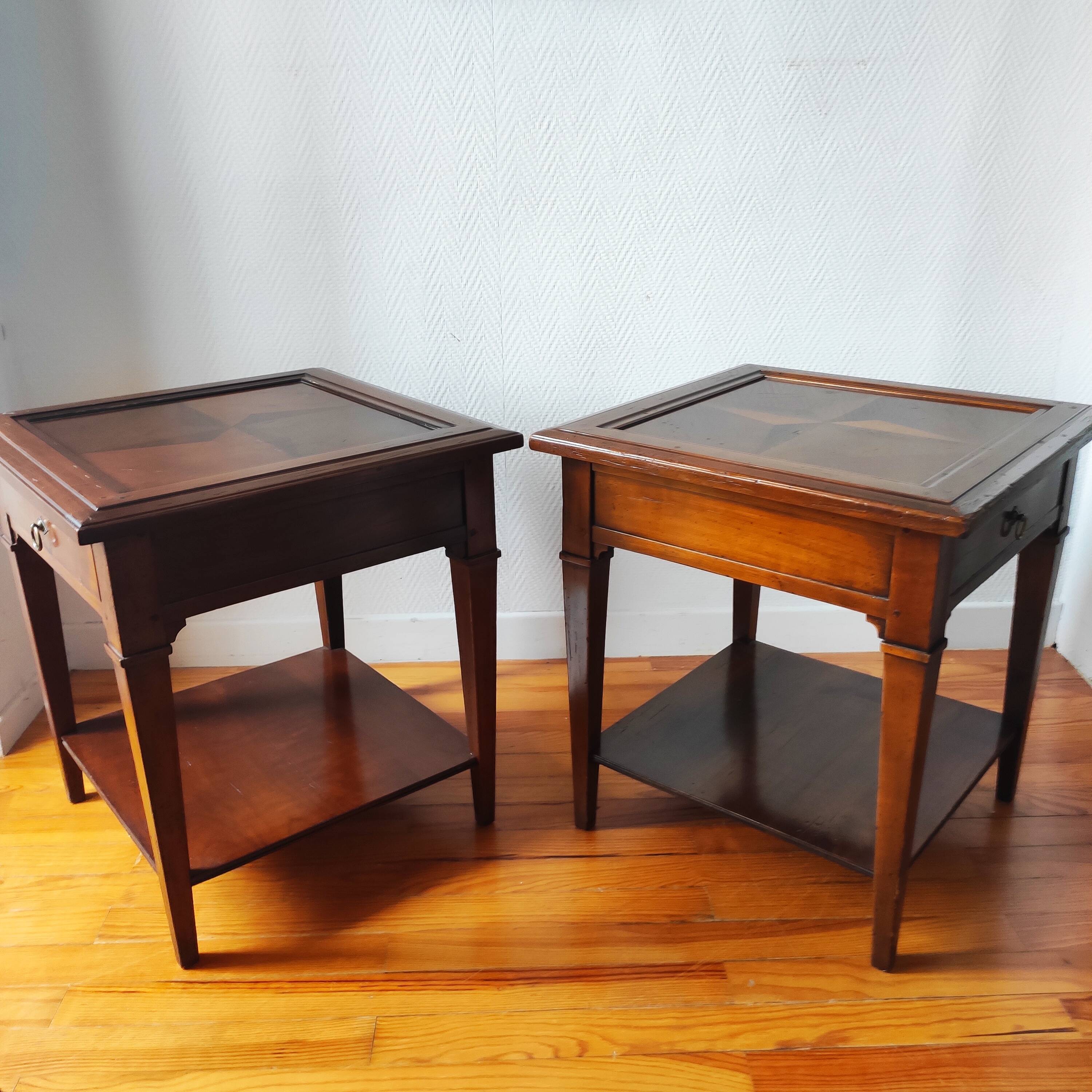 Pair of side tables, made in France