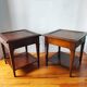 Pair of French-made side tables.