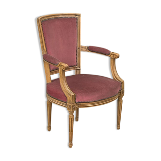 Fauteuil cabriolet de style Louis XVI