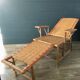 Chaise longue en rotin