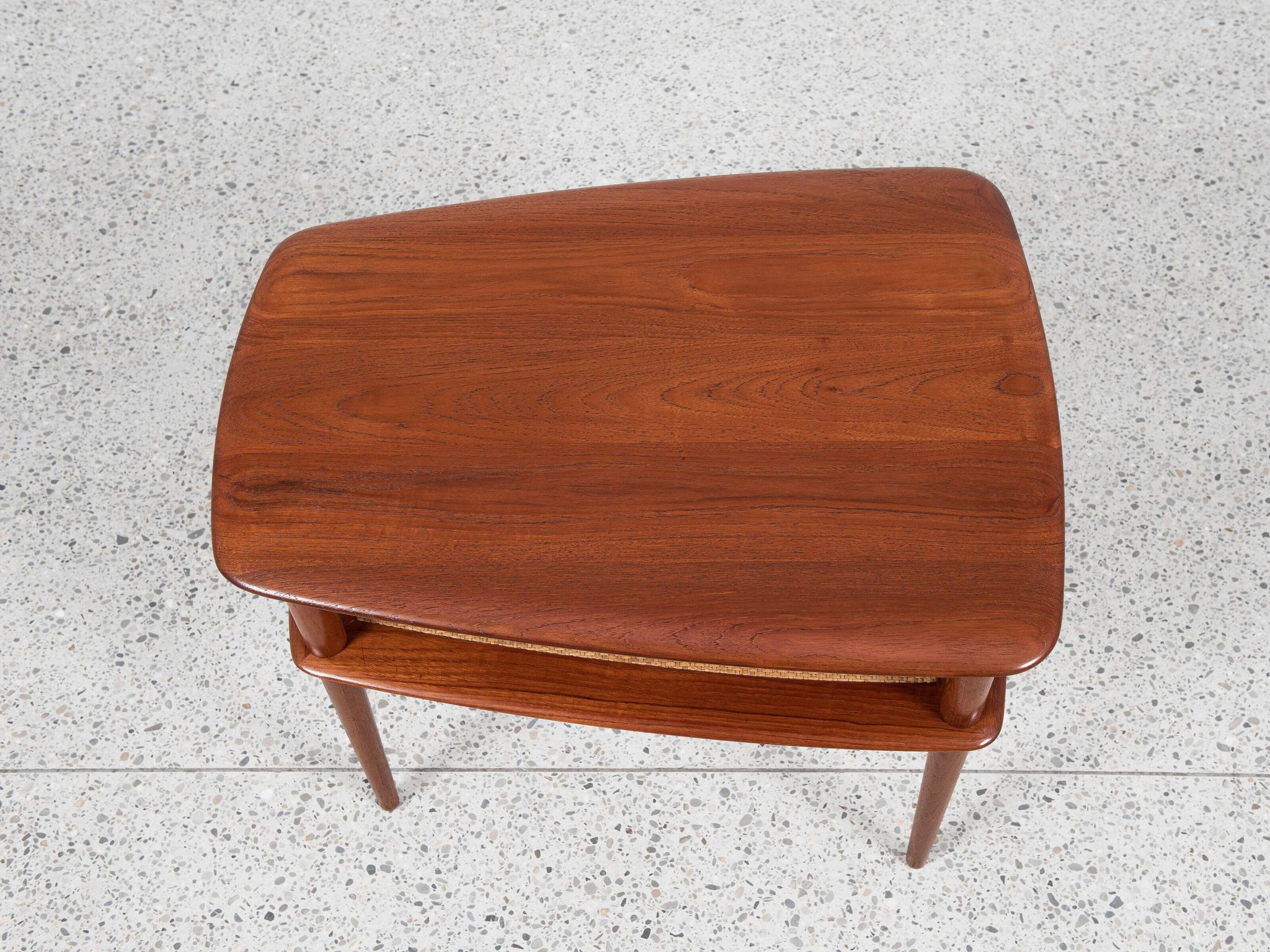 Table d'Appoint Danoise Mid-Century en Teck par Peter Hvidt & Orla Mølgaard-Nielsen