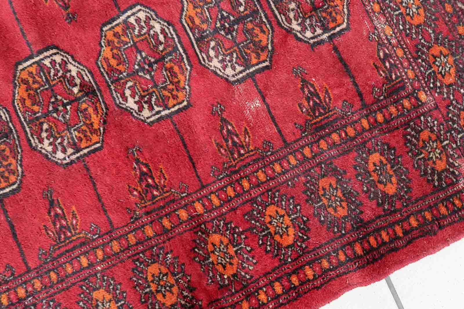 Vintage pakistani carpet lahore handmade 80cm x 122cm 1970s
