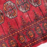 Vintage pakistani carpet lahore handmade 80cm x 122cm 1970s