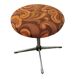 Vintage 70s pouf/stool with star base.