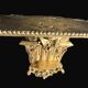 Church wall console shelf in carved gilded wood, 19th century.