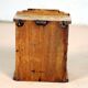 Wall display case - old burmese teak clock box