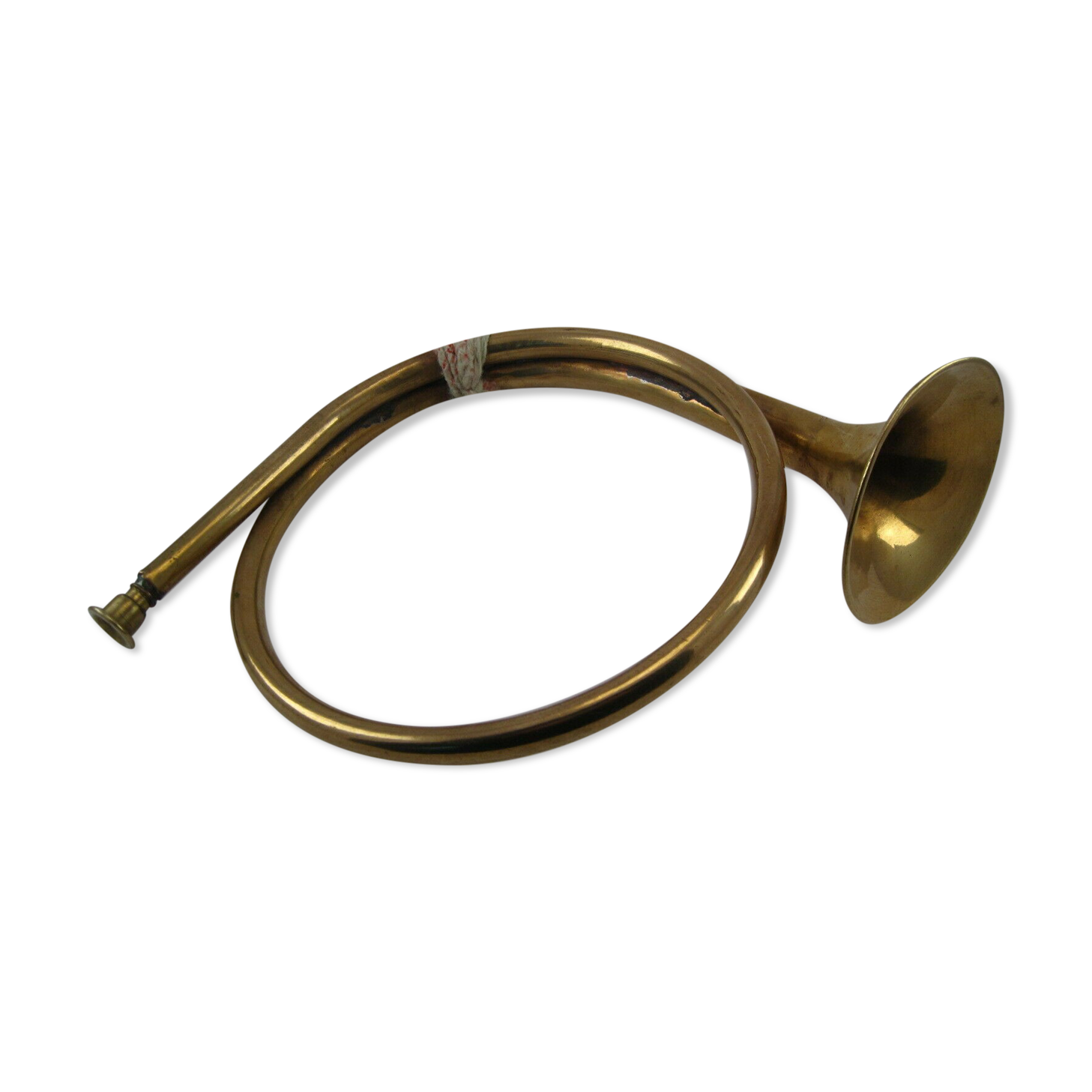 Copper hunting horn for children 2 windings