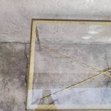 Coffee table brass structure