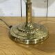 Brass and green opaline desk lamp (opaline defect)