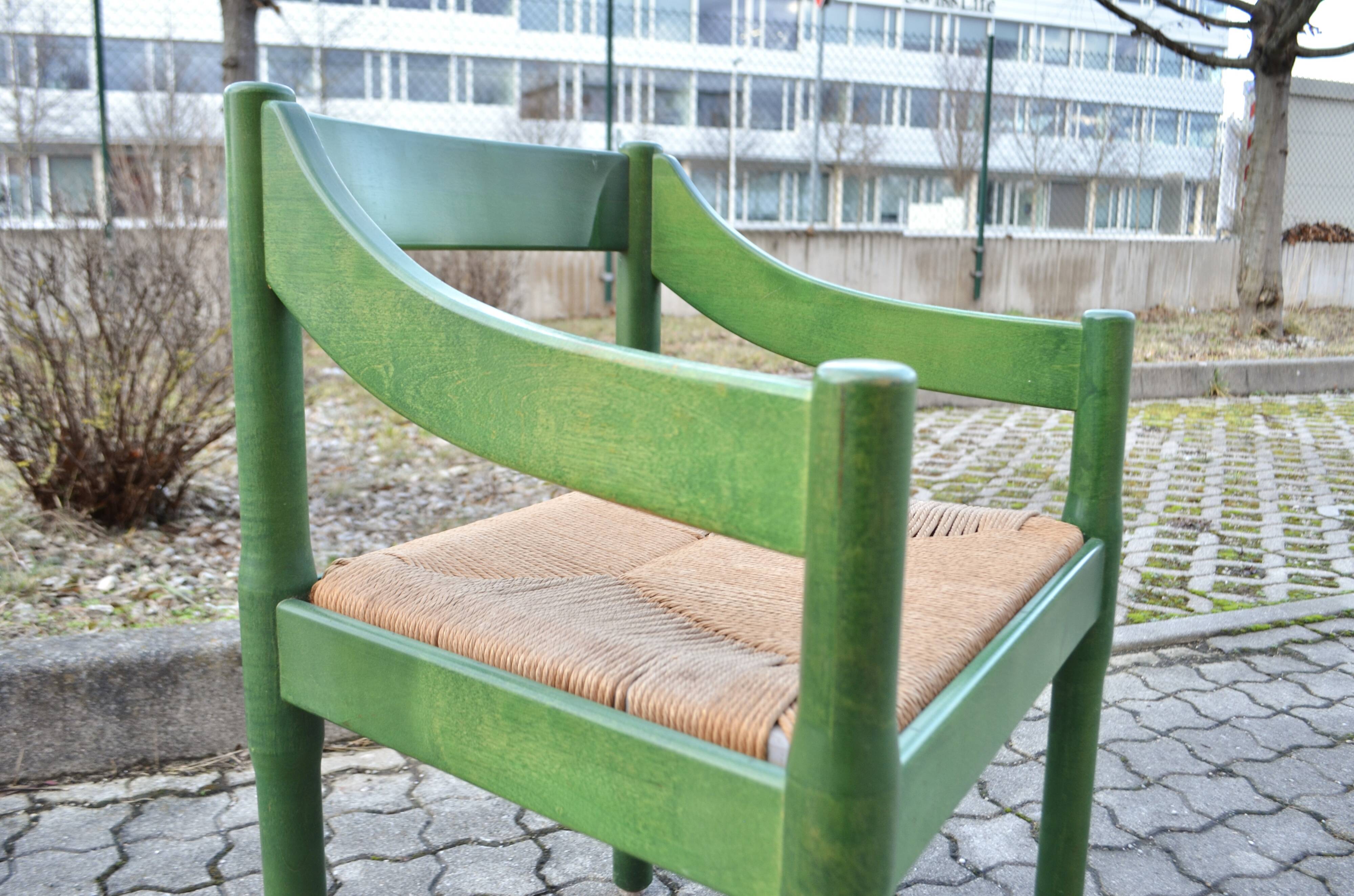 Cassina Model Carimate chair by Vico Magistretti, Set of 6