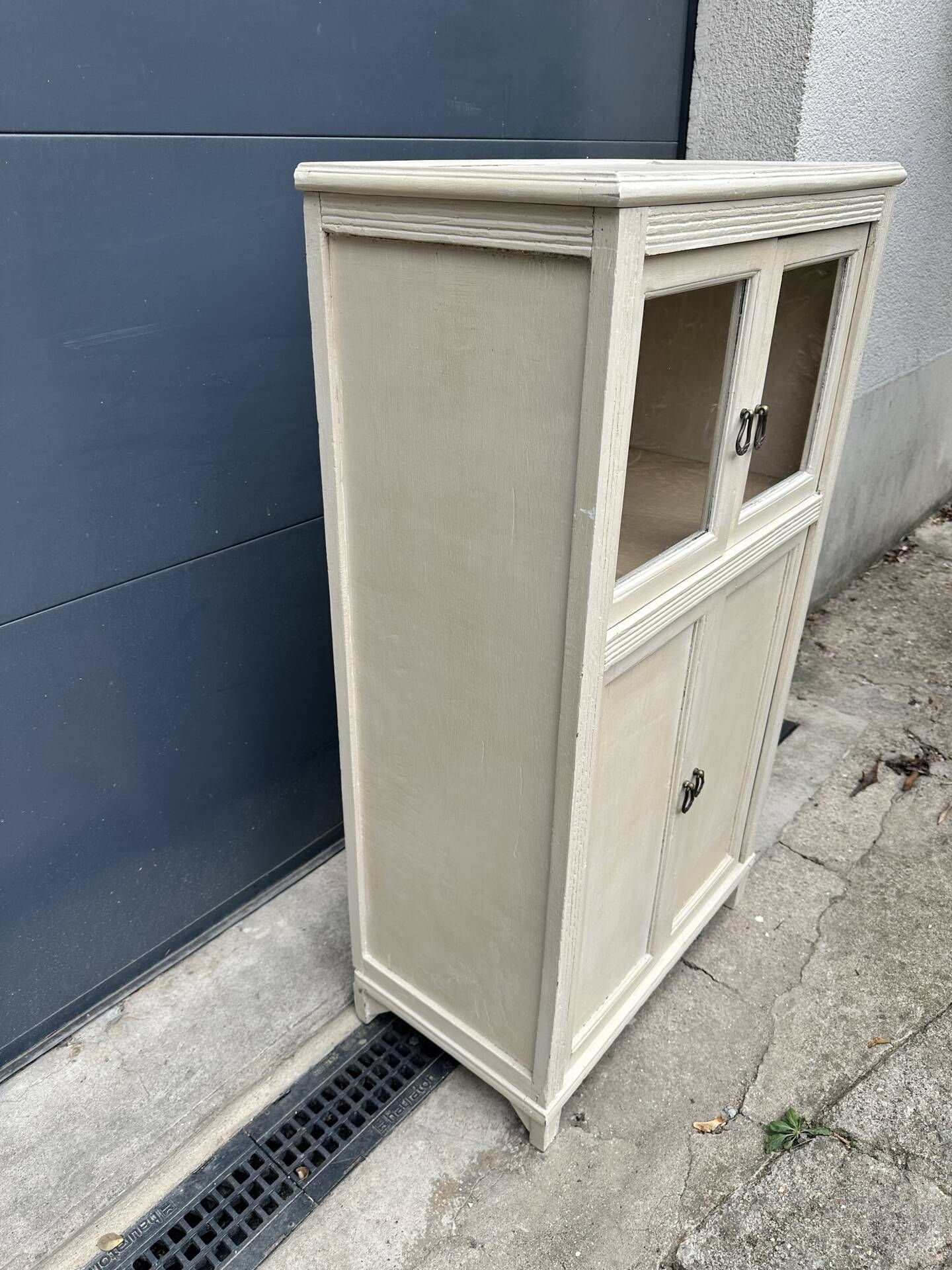 Small antique display cabinet