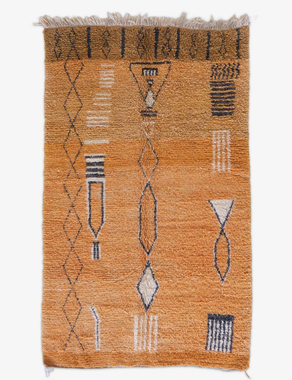 Orange Berber Rug - 272 x 163 cm