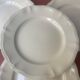Set of 4 ivory digoin sarreguemines flat plates with gadroons