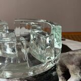Glass candle holder warmer