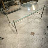 Steel and glass coffee table, circa 1950/60