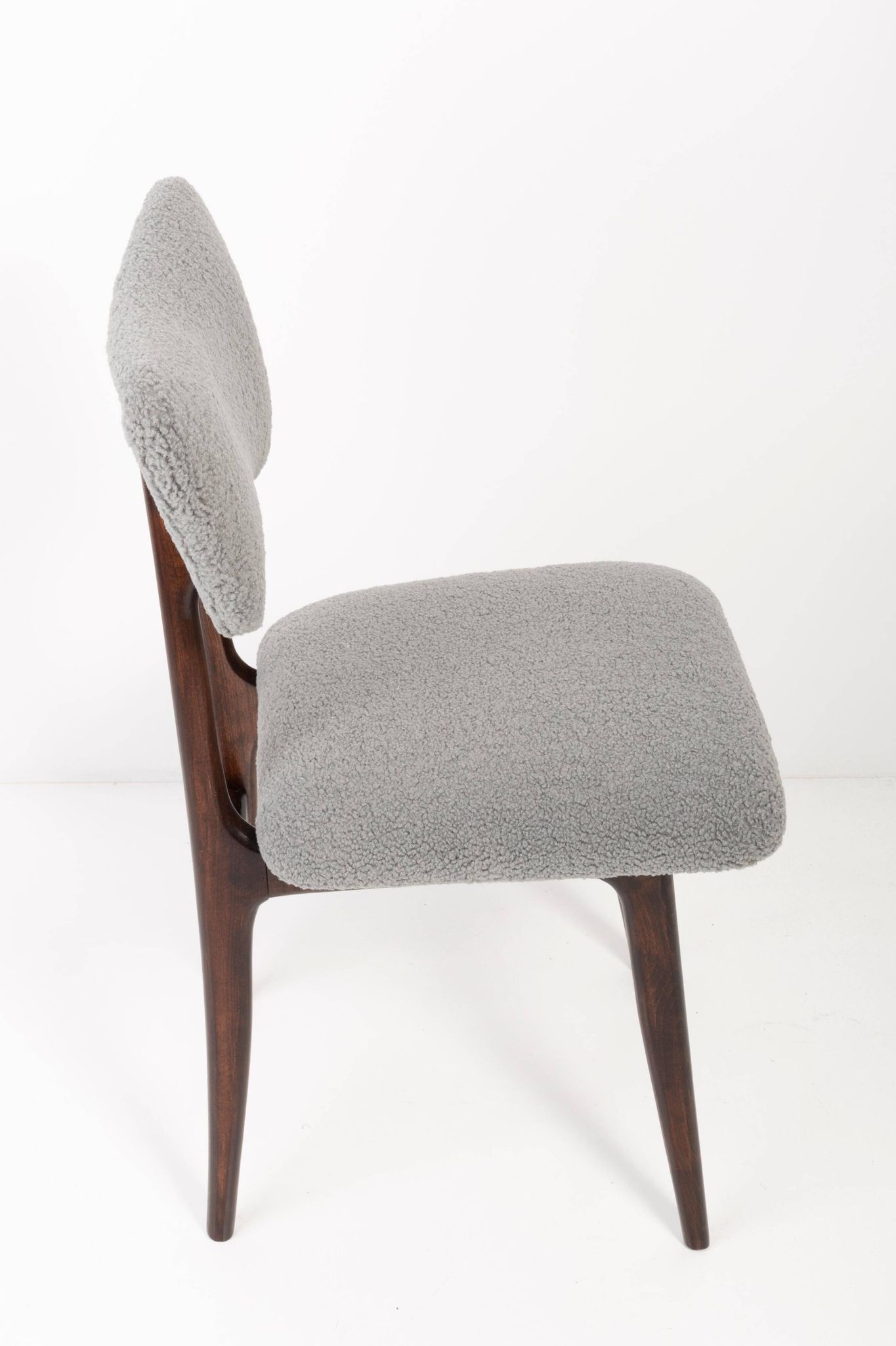 Grey Bouclé Chair from the 20th Century, 1960s