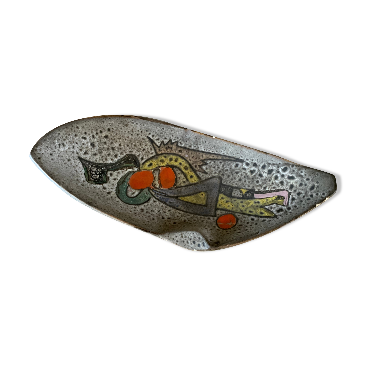 1950s enamelled earthenware cut