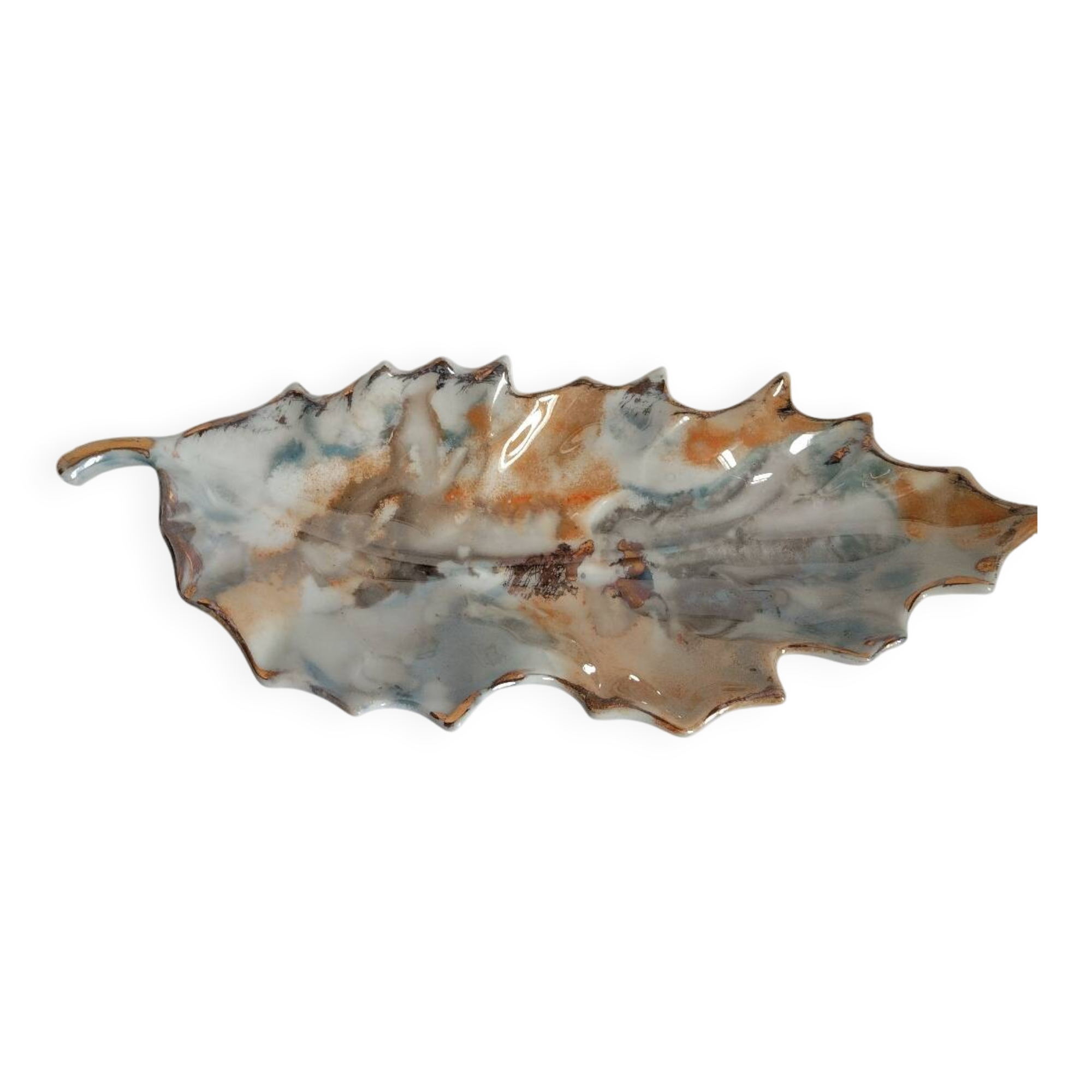 Modernist porcelain catchall hand-painted – APILCO France