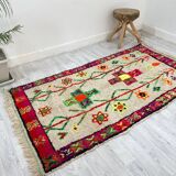 Tapis berbère marocain artisanal 203 x 104 CM