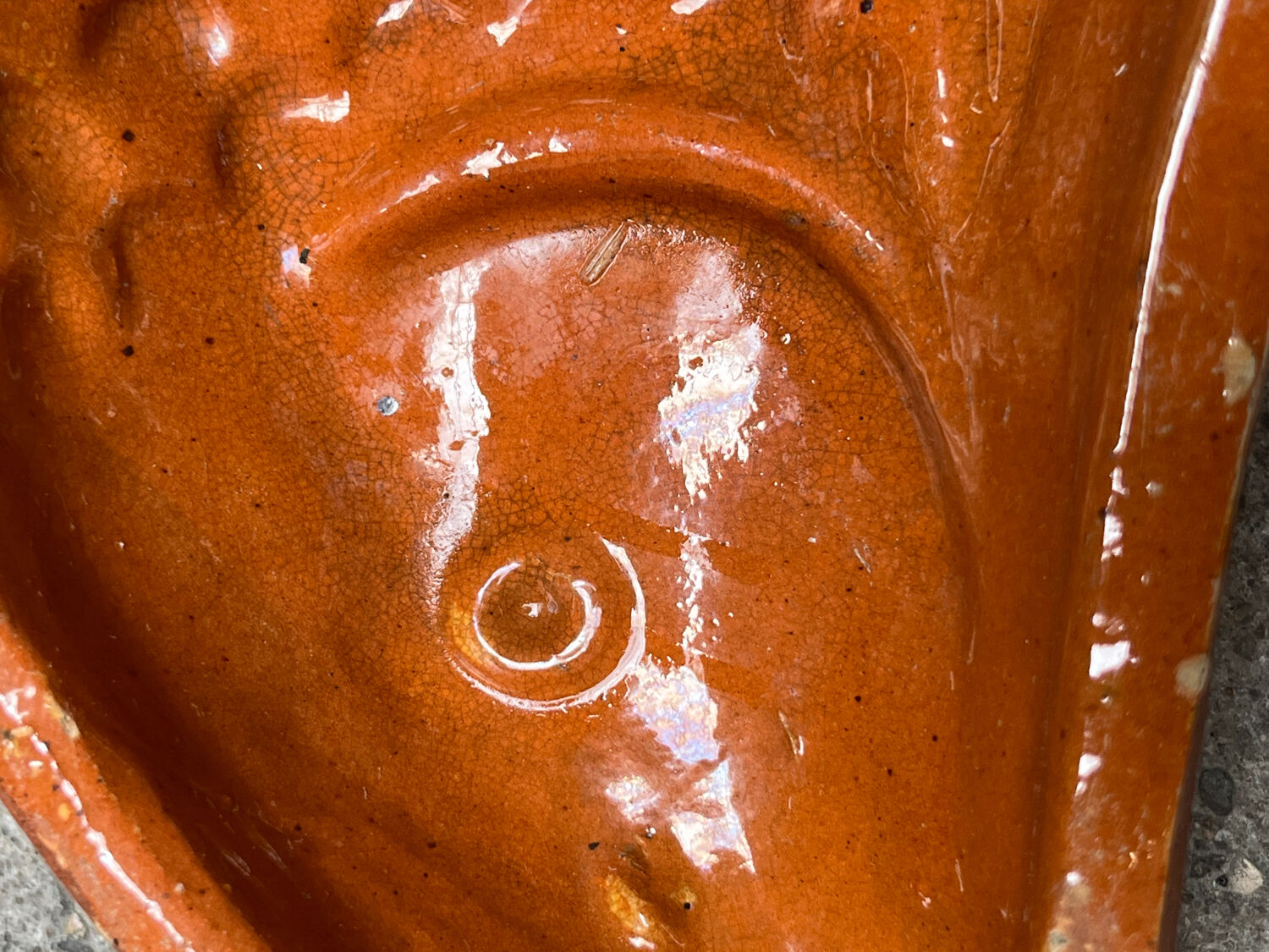 Pastry mold / empty old terracotta pocket