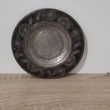 Assiette vintage en métal décorative
