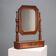 Antique walnut mirror with drawer, Italy, 19th century