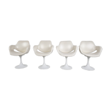 Vintage tulip dining chairs, 1960s
