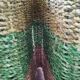 Scandinavian-style braided straw magazine door