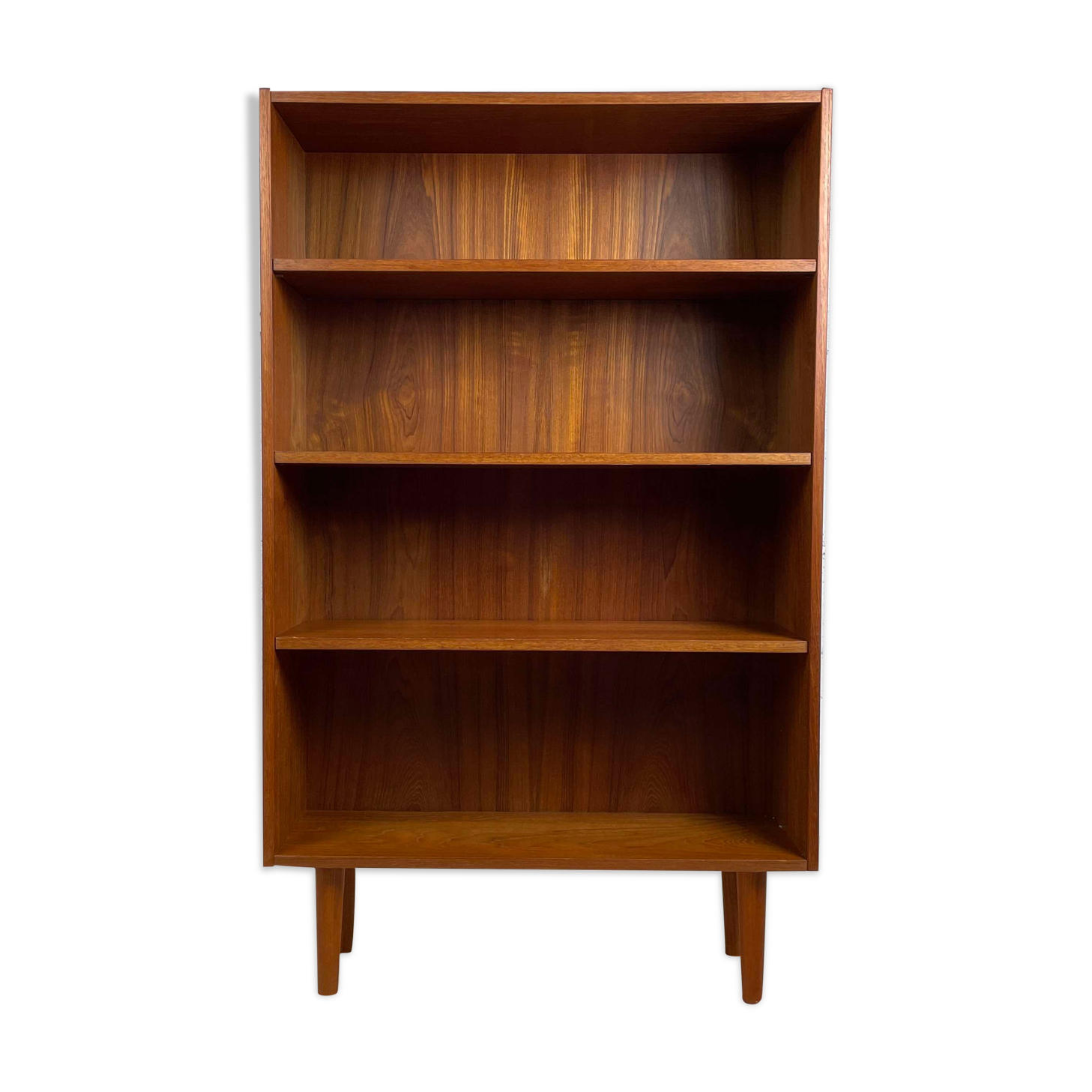 Scandinavian open library in teak, 60s