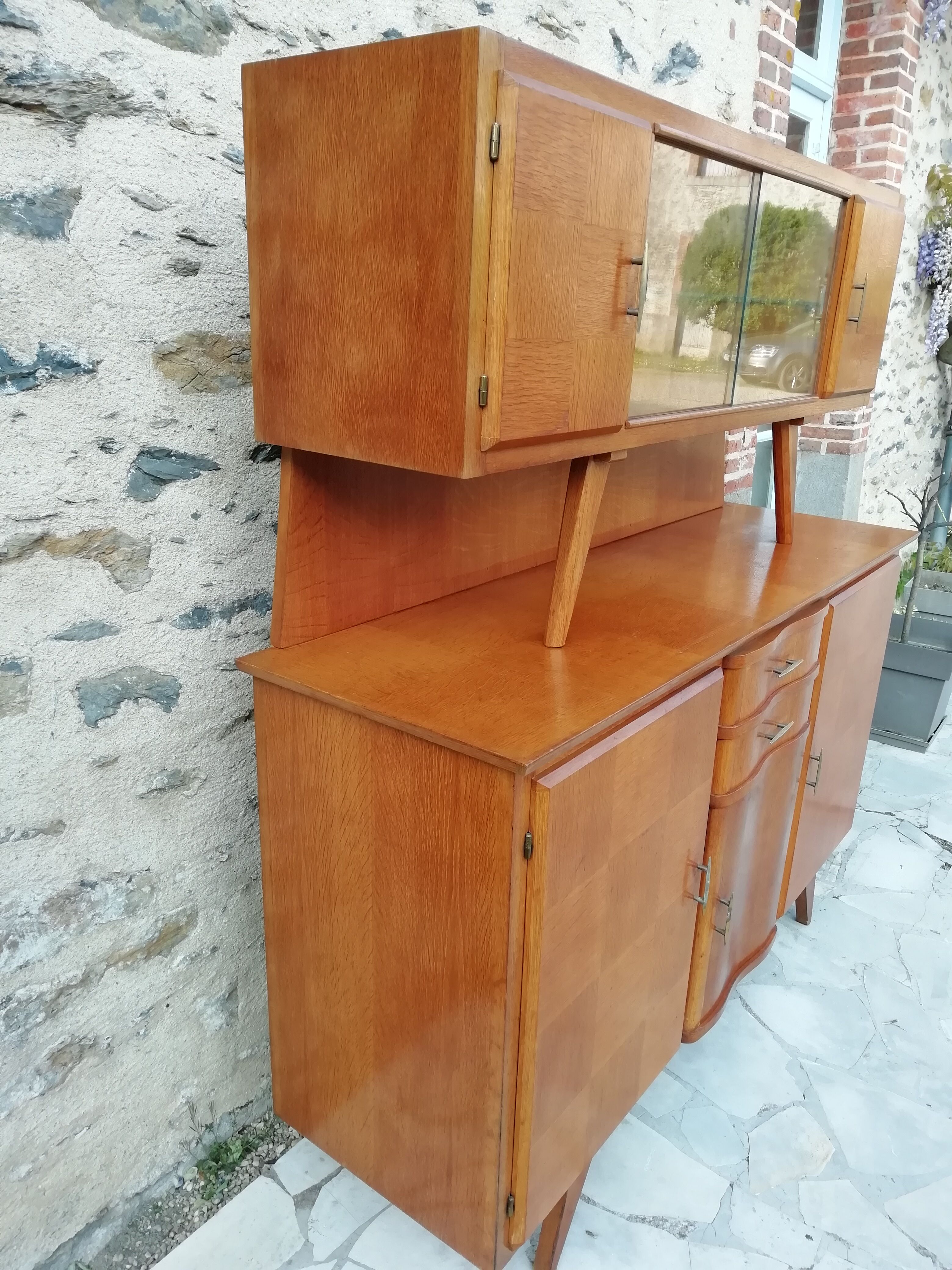 Vintage oak buffet