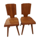 Pair of Chairs model S28 by Pierre Chapo vintage 1970s