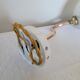 Brass and Clichy glass wall lamp