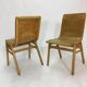 Pair of vintage by Roland Rainer plywood chairs