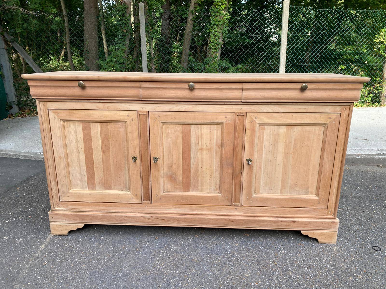 Louis Philippe stripped mahogany sideboard Vecchio Arredo Italy