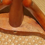 655mm canne wooden stool