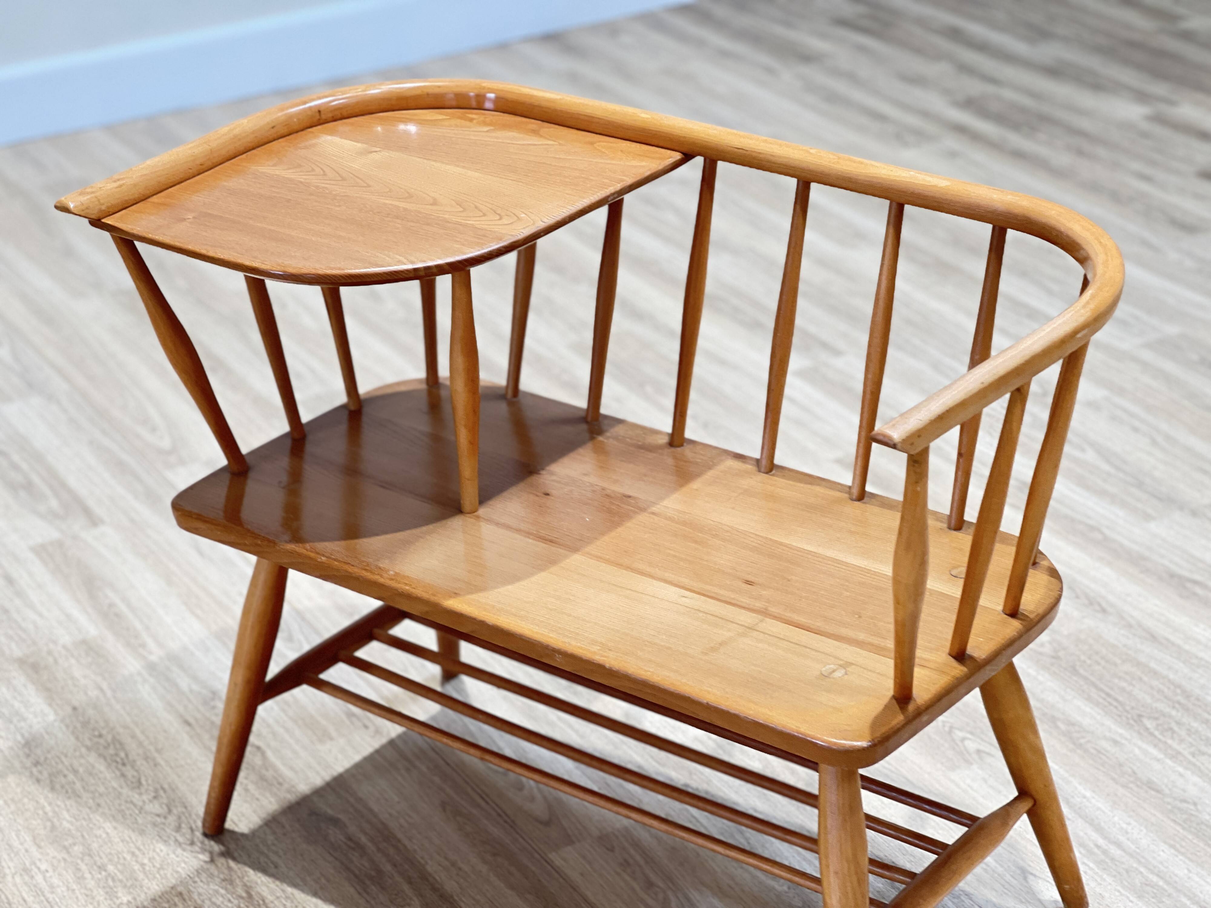 Ercol Telephone Seat by Lucian Ercolani, England 1960s