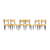 Set of 6 chairs from the 1950s.