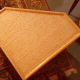 Vintage bamboo rattan notch