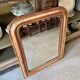 Louis Philippe mirror in gilded stucco ☐ 63.5 x 51 cm