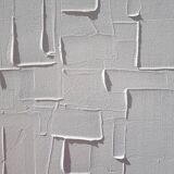 Lot de 2 tableaux abstraits peinture monochrome