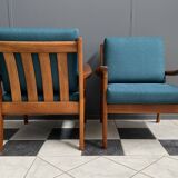 Set Teak Danish chairs by Jull Kristensen 1960s