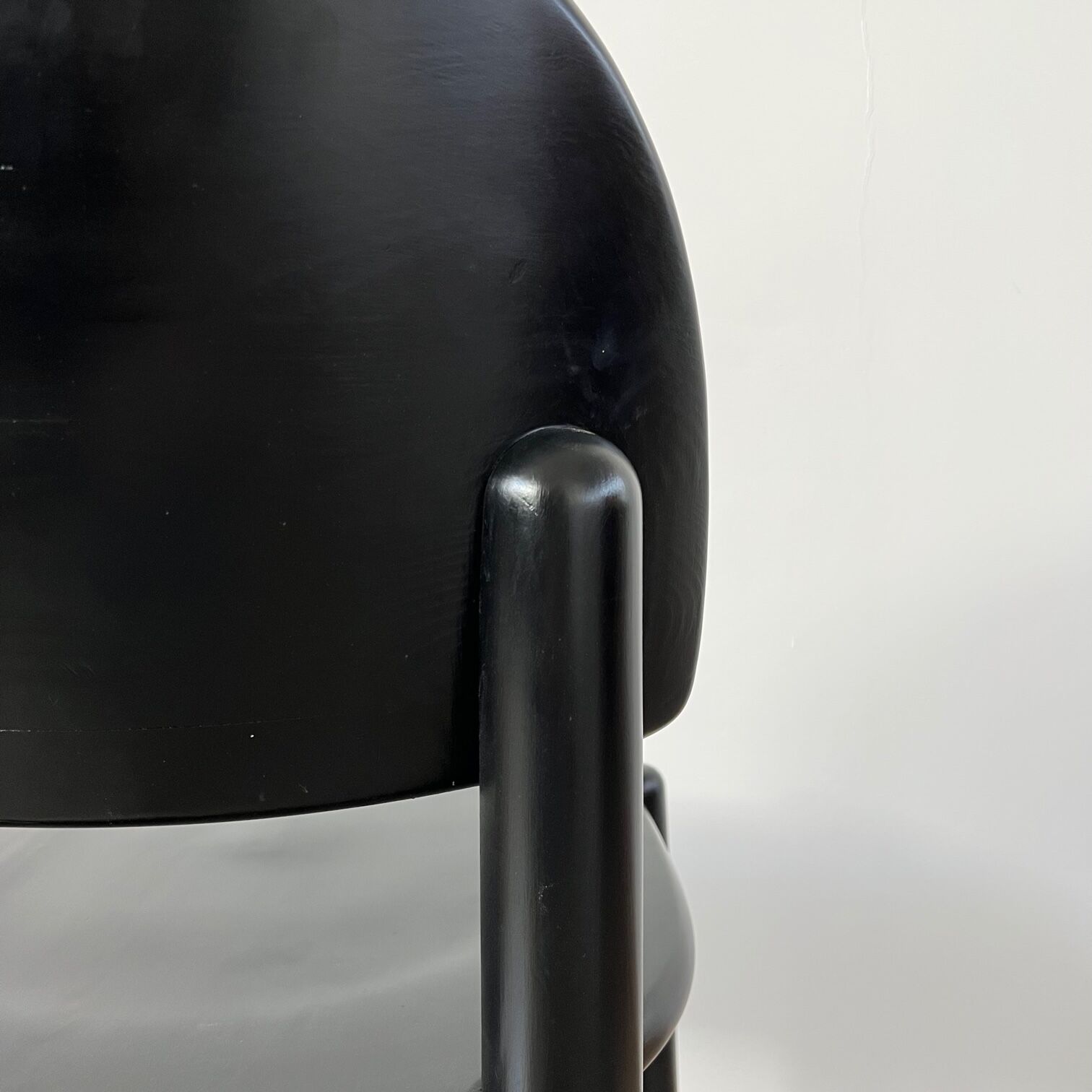 Chaise de salle à manger en pin noirci Rainer Daumiller