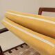 Pair of vintage curved beech armchairs, refurbished – Corduroy fabric