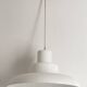 White lacquered chandelier Italian design 80s Diameter 50 cm