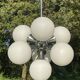 Ceiling lamp chandelier 7 lights Sputnik 1960s, The cluster