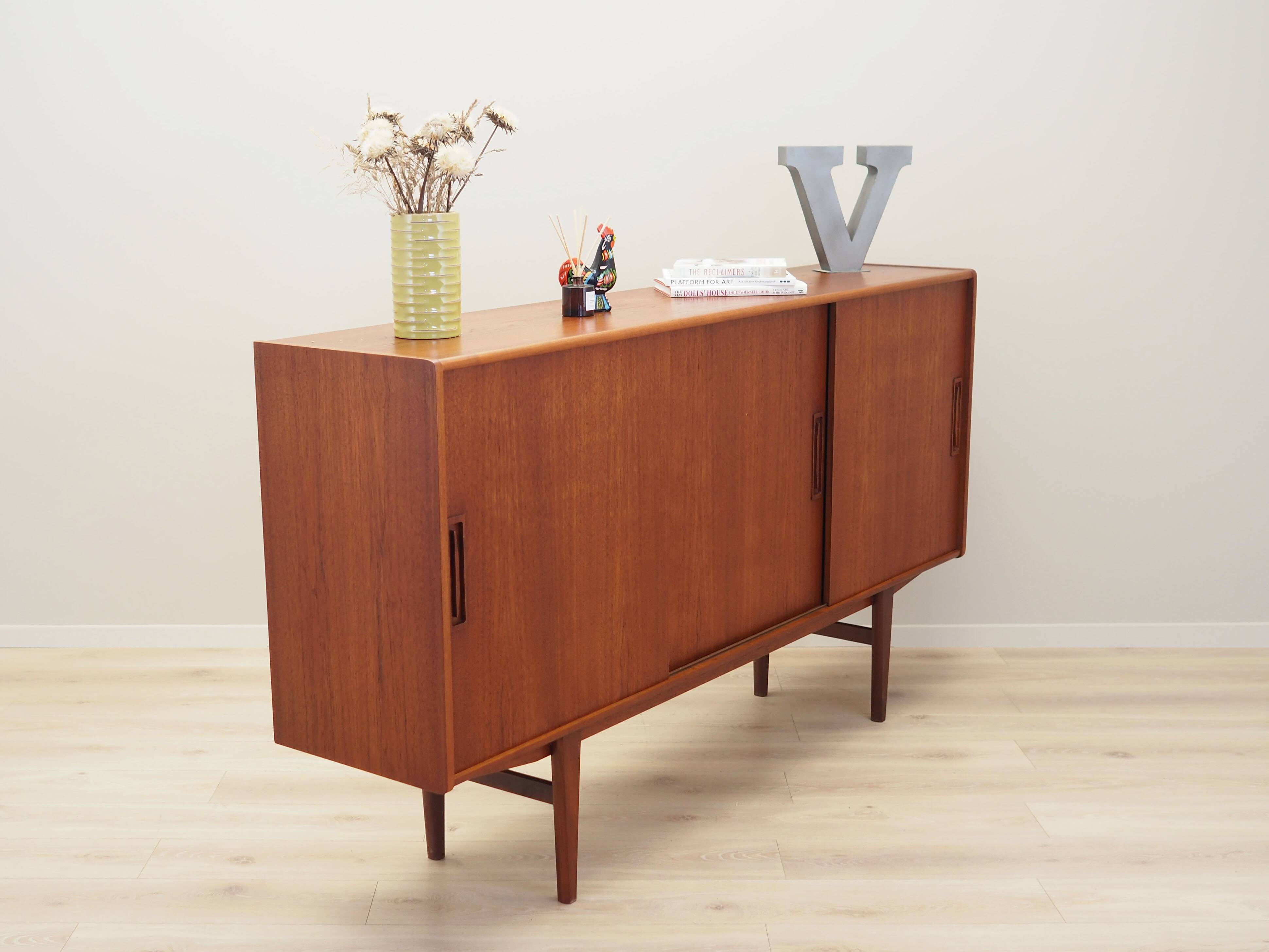 Teak highboard, Danish design, 1960s, production: Denmark