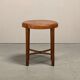 Dutch Art Deco Amsterdam School side table of solid and veneered oak