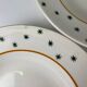 Set of 6 deep plates GIEN, Primefleur creation, "Constellation" model, 1950.
