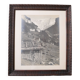 Mountain chalet photography painting