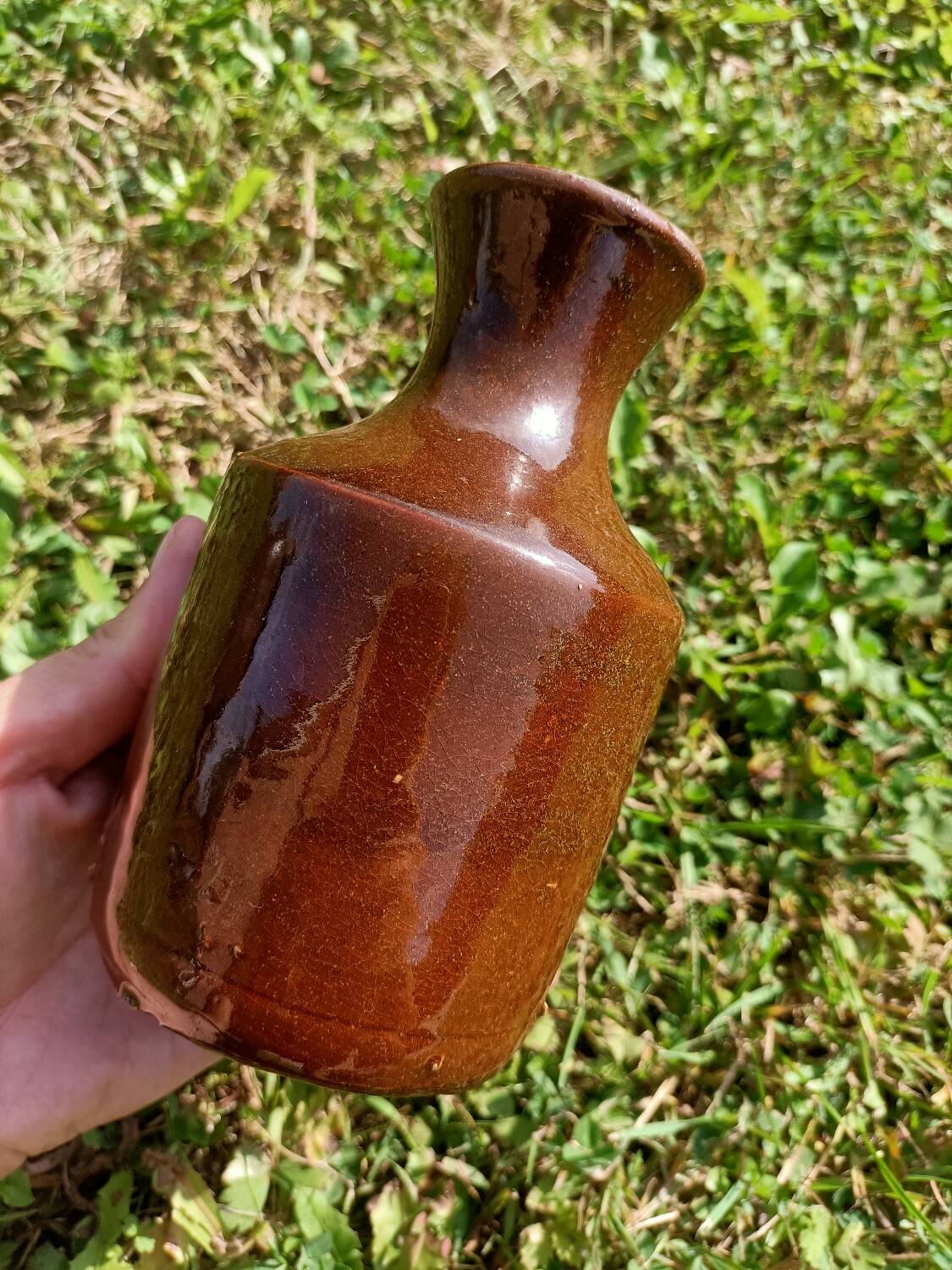 Vintage brown vase